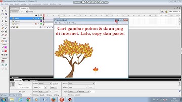 TUTORIAL MEMBUAT DAUN GUGUR MACROMEDIA FLASH