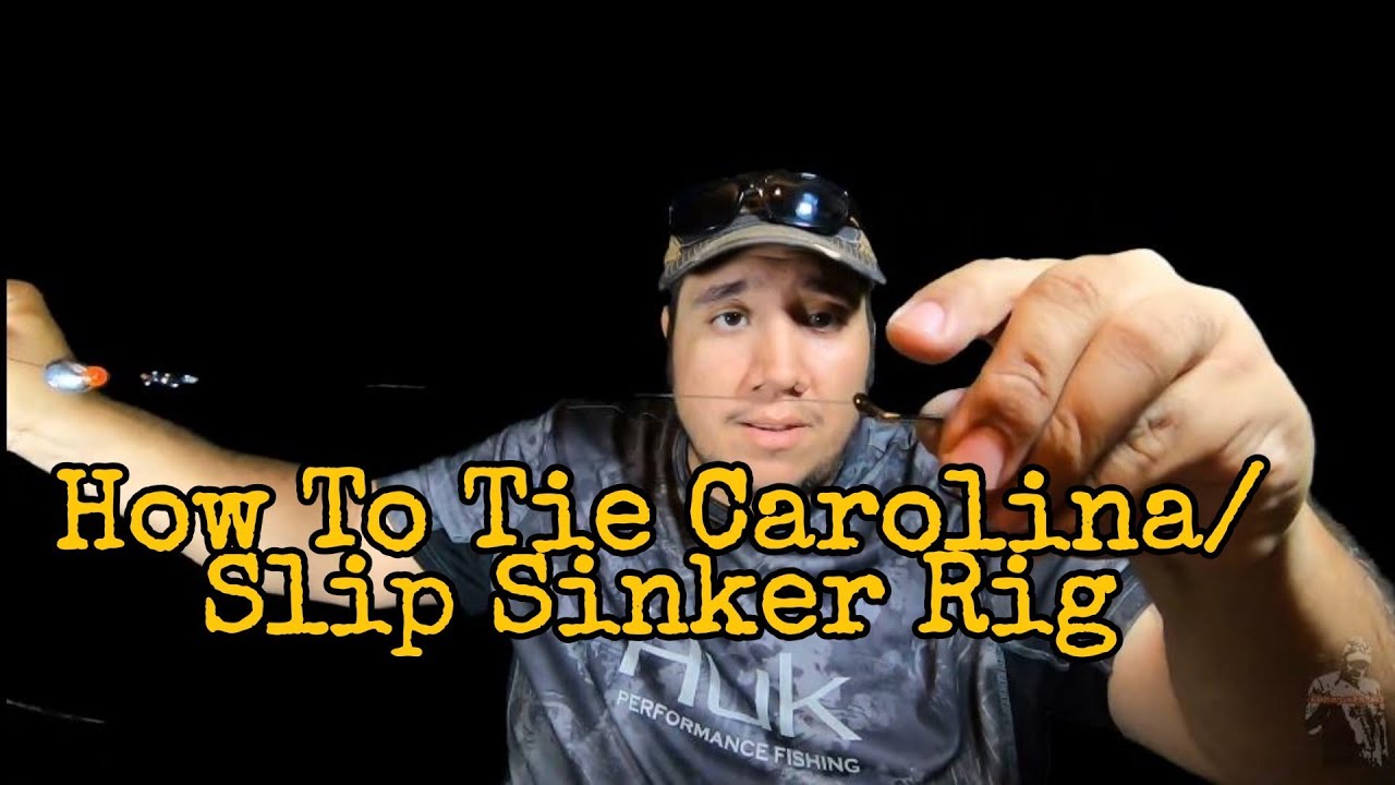 HOW TO TIE Carolina Rig / Slip Sinker Rig BEST RIG for BEGINNERS