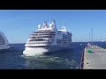 cruise ship Mv Silver moon leaving Tallinn (timelapse)