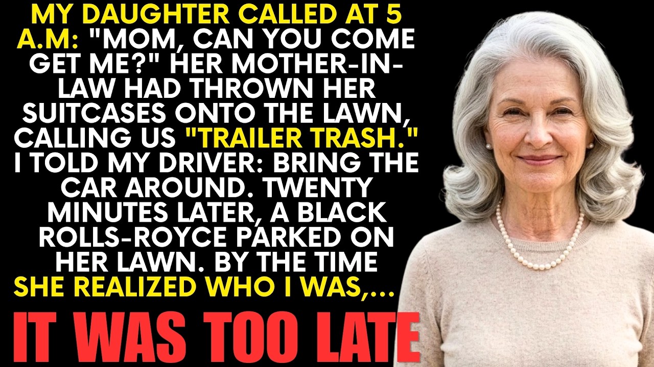 The phone rang at 5:04 AM, and I knew it wasn't good news. My daughter whispered, "Mom, can you come get me?" I could hear water spraying in the background—and a woman laughing. I found her...