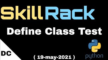Define class Test | skillrack daily challenge