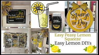 Easy Lemon DIYs/ Lemon Decor/ Easy Peasy Lemon Squeeze/