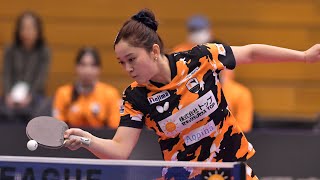 ユエンシュエジアオ スーパープレー&ヒロインインタビュー トップおとめピンポンズ名古屋 vs九州アスティーダ ノジマTリーグ2024-2025 2月9日(日) 春日井市総合体育館【卓球 Tリーグ公式】