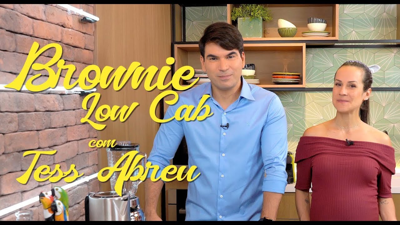 BROWNIE LOW CARB - #nacozinhacomluciano com Tess Abreu
