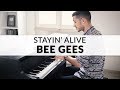 STAYIN' ALIVE - BEE GEES (Saturday Night Fever Soundtrack) | Piano Cover + Sheet Music