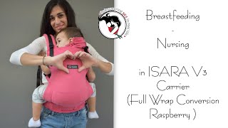 How to Breastfeed / Nursing in a soft structured carrier (English subtitles) screenshot 2