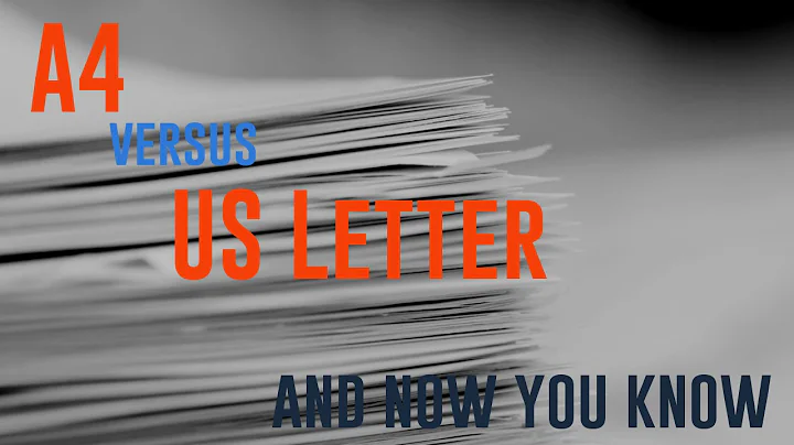 A4 versus US Letter - Battle of the paper sizes