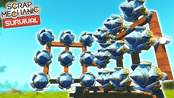 Building The Ultimate Drill Miner! + Big Boss Biome? - Scrap Mechanic Survival Mode [SMS 14]