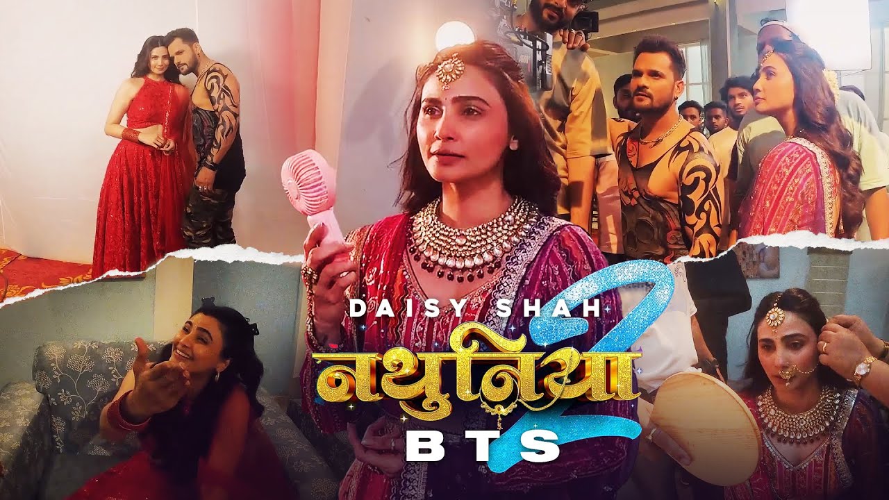 Song shoot, BTS & Full-on masti!😂Daisy Shah #nathuniya2 #bts