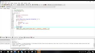 C++ Program Array Menyalin Element Dari Array A Ke B Dengan Indeks Yang Sama