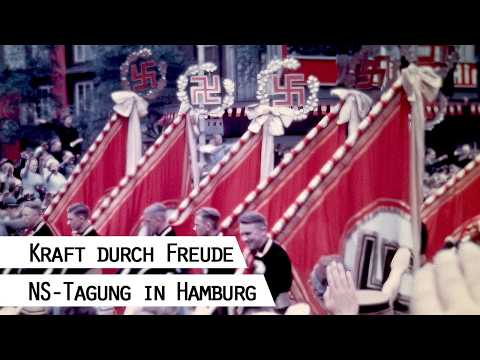 Hamburg 1938: “Strength Through Joy” Rally in Rare Color Footage (AI Restored)