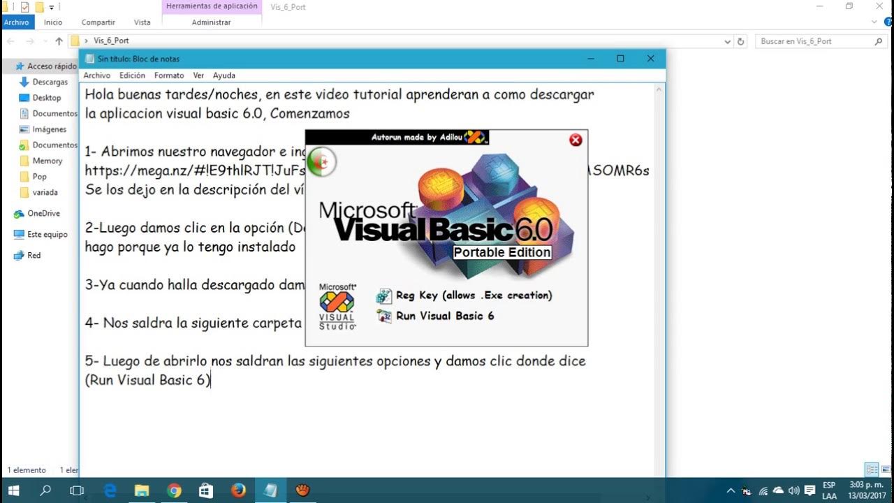 Como Descargar El Visual Basic 6.0 www.youtube.com