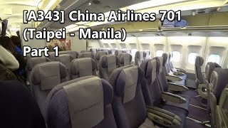 TRIPREPORT - [A340-300] China Airlines 701 - At Taipei Airport + Boarding [Economy Class]