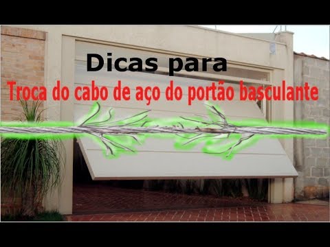 Vídeo: Como faço para substituir o cabo na porta da minha garagem?