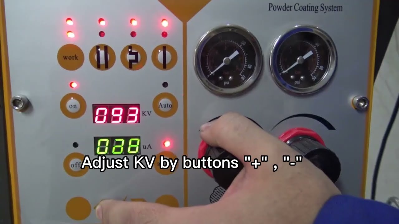 How to use COLO-800D powder coating gun?