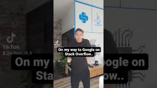 Going to Google on stack overflow #schoolofit #code #Google #stackoverflow #softwaredevelopment