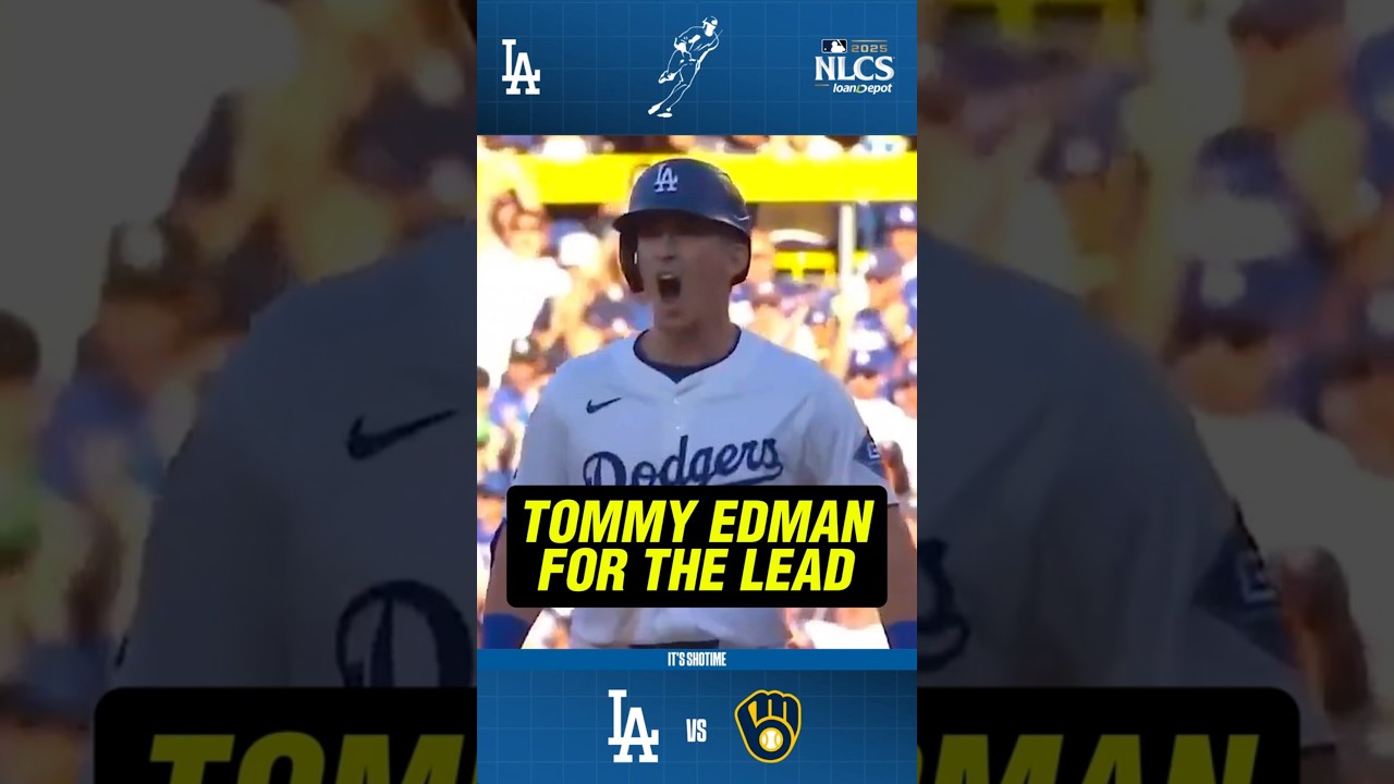 Tommy Edman RBI Puts Dodgers on Top!