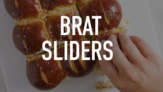 Brat Sliders | Easy Game Day Bratwurst Recipe