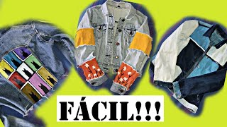 Cómo personalizar tus chaquetas Jean? 3 ideas FÁCILES?