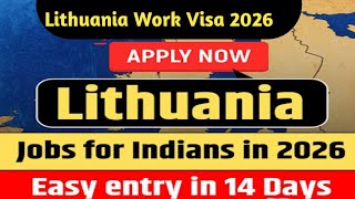 Lithuania Work Visa 2026| Lithuania Work Visa process Hindi| Lithuania helper job's 2026|