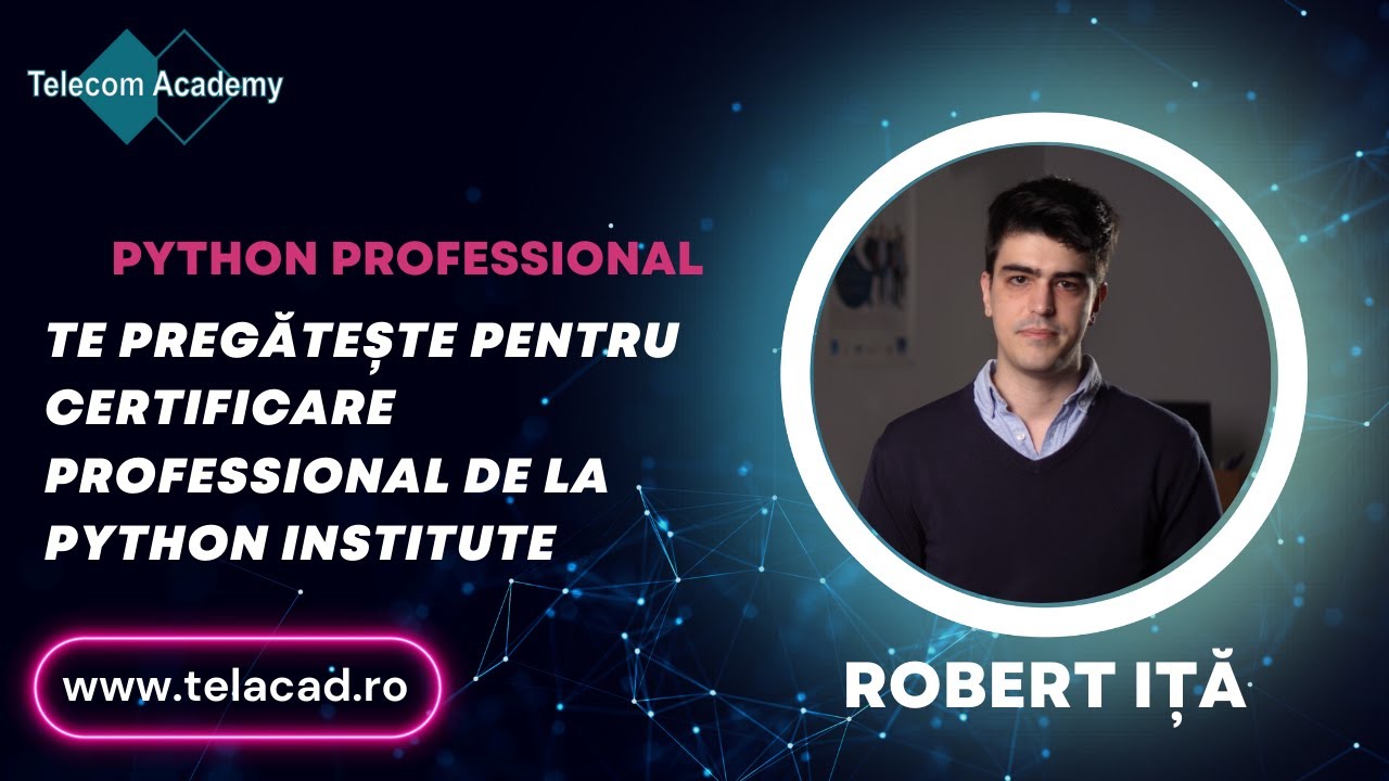 Robert Iță - Prezentare Python Professional Telecom Academy - YouTube