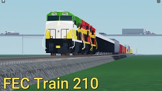 FEC Train 210 Lead by Eastern Southern 5754