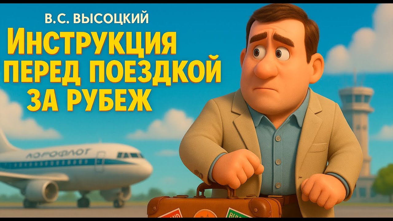 Инструкция перед поездкой за рубеж!  Мультфильм по песне В.С.Высоцкого