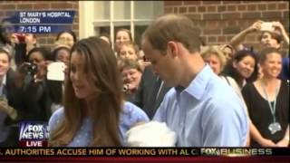 Royal Baby FIRST APPEARANCE! Prince Williams and Kate Middleton Leave Hospital