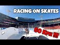 RACING down FENWAY park RED BULL CRASHED ICE track