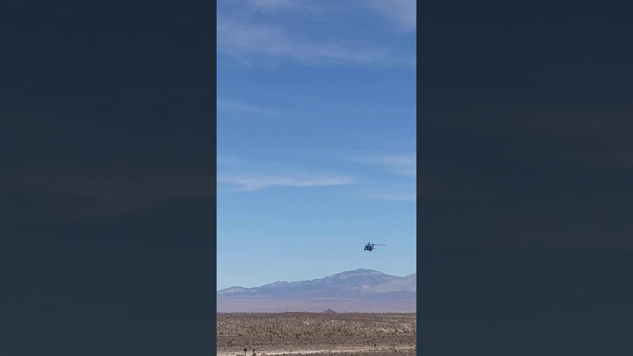 Area 51 helicopter fly over near groom lake.