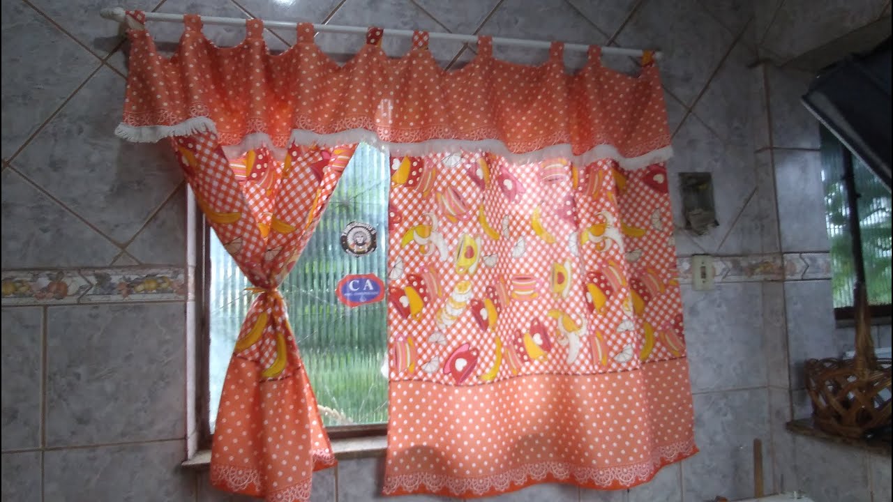 Cortina de Cozinha com Bandô em Oxford