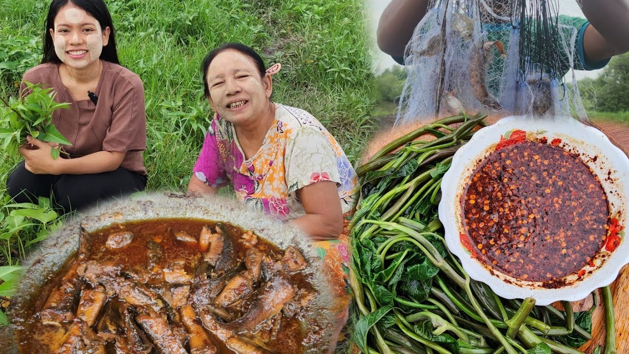 အမိုးနဲ့အတူစားတဲ့ ငါးမွေထိုးရှဟင်း,ငါးပြေမဟင်းချို,ထမင်းမြိန်ပြီးစားလို့ကောင်း😋🤗