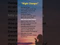 Night Changes One Direction Lyrics Lyrics Nightchanges Onedirection 