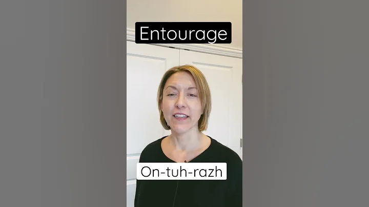 How to Pronounce ENTOURAGE - #SHORTS Quick English Pronunciation Mini Lesson