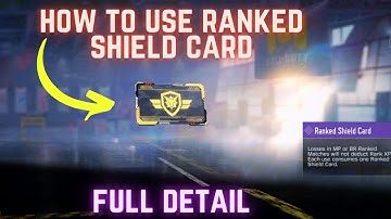 How to use Ranked Shield Card What is Usage of Ranked Shield Card || Call of Duty Mobile