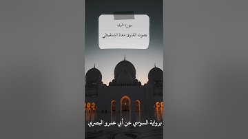 سورة البلد بصوت القارئ معاذ الشنقيطي