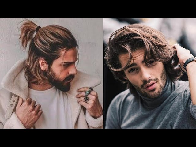 Medium Length Modern Slick Back Tutorial | Mens Long Hair 2021 - YouTube