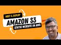 How to host and deploy your static website to Amazon S3 | AWS S3