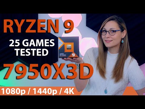 AMD Ryzen 9 7950X3D Review - 25 Games Tested - 1080p, 1440p, 4K (vs 13900K, 7950X)