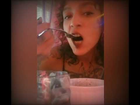 Eating Spicy Black Ramen