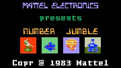 Number Jumble for Intellivision