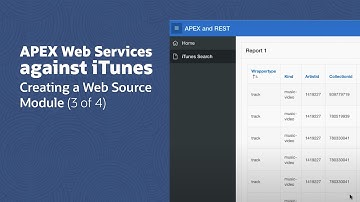 APEX Web Services against iTunes - Refining the Report (3 of 4)
