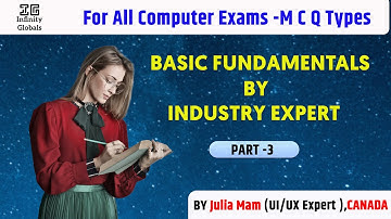 Computer MCQ for Competitive Exams| Computer  solved by industry expert julia mam | PART 3