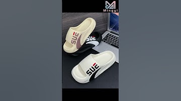 Custom men style slides | Team wear with logo | EVA slippers #shorts