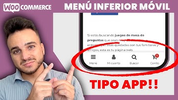 ¿Cómo crear un Menú tipo APP con Wordpress y WooCommerce? - Versión mobile - Sin plugins premium!
