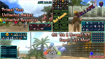 ARK:Mobile Best 3 In 1 APK 2.0.28🔥God Console 🔥Unlimited Amber🔥All Tek BP🔥 Super Test Meat
