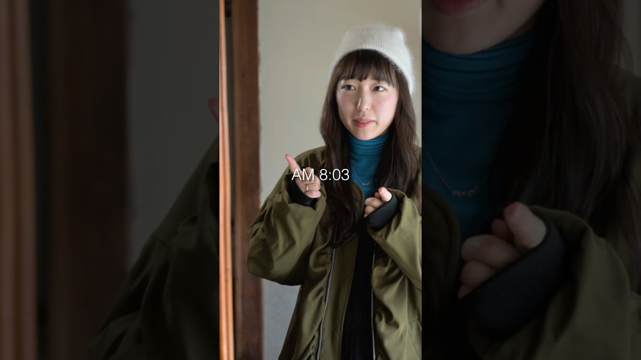 売れっ子カメラウーマンのモーニングルーティーン #白川郷 #shirakawago #もろんのん