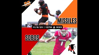 Playoff's Week 2 Milledgeville MISSILES vs South Beloit SOBOS 25-26 Update