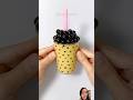 🧋 Boba Tea Squishy DIY #newjeans #kpop #dance #lyrics #art #shorts tiktok #diy