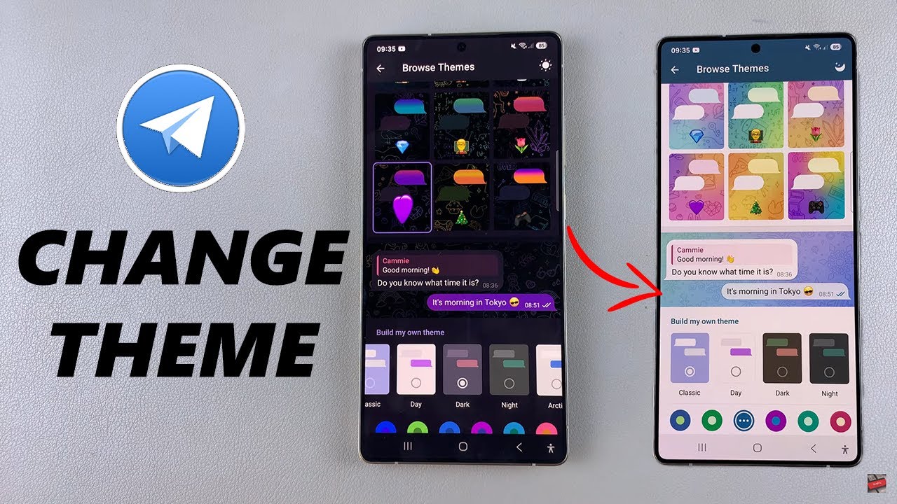 How To Change Theme In Telegram - YouTube